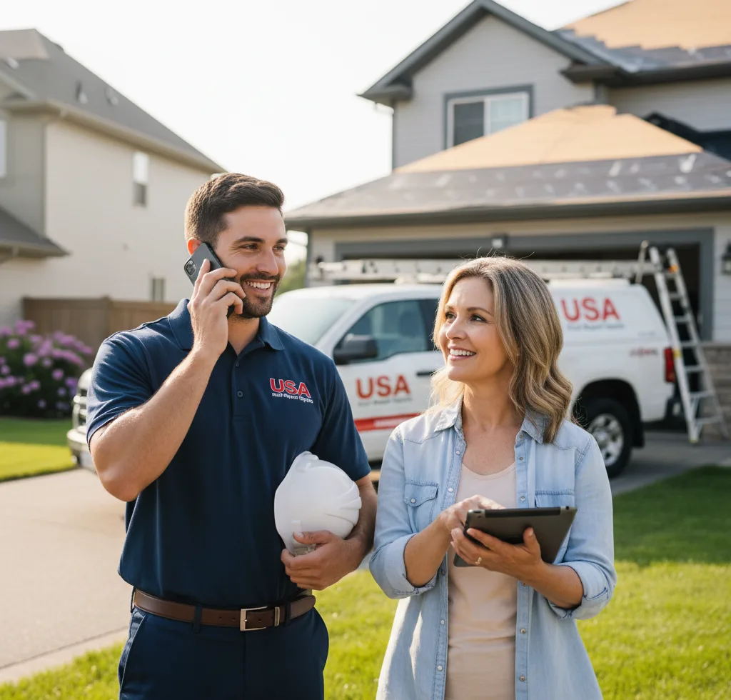 USA Roof Repair Experts customer support in Fort Atkinson